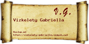 Vizkelety Gabriella névjegykártya